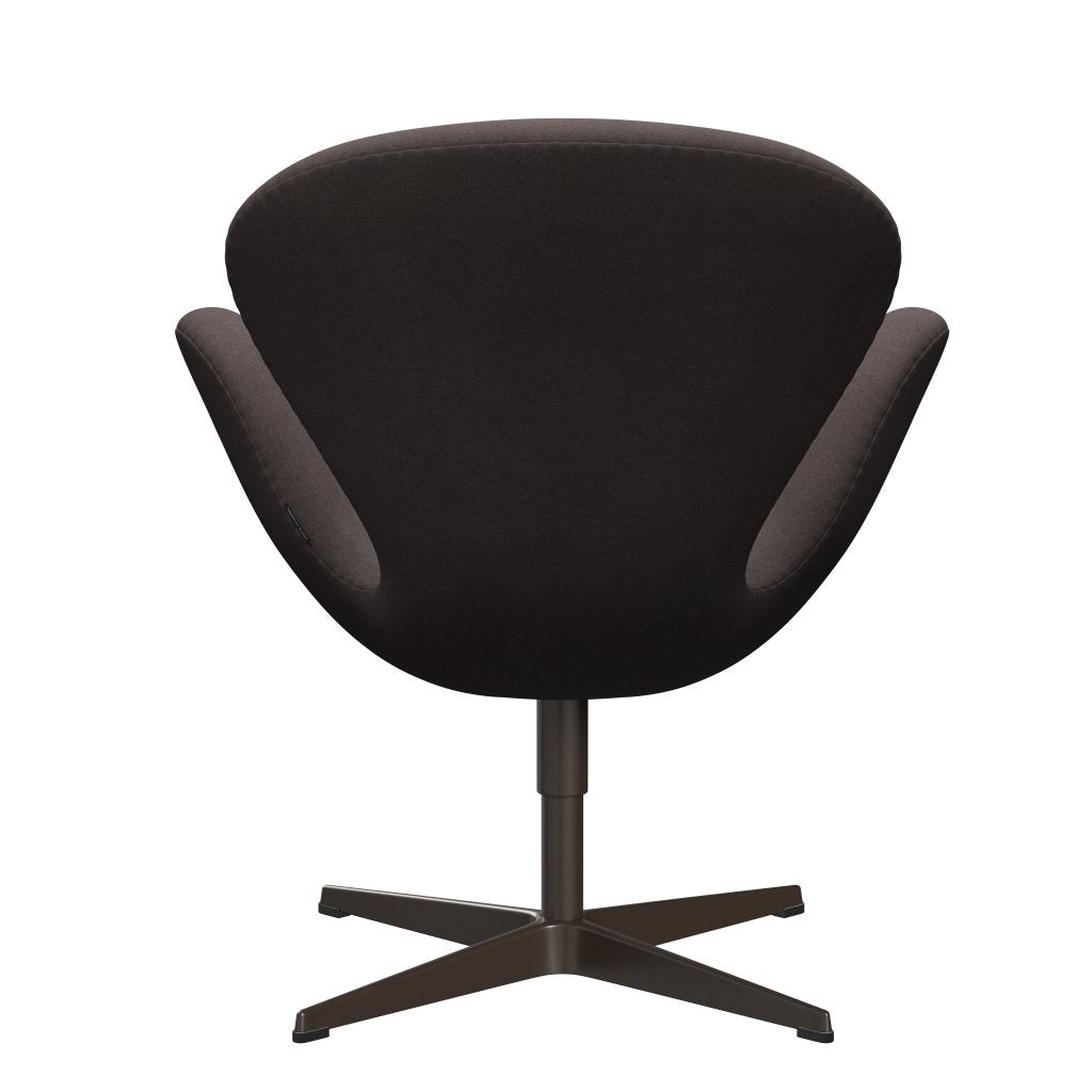 Fritz Hansen Swan Lounge Chair, Brown Bronze/Divina pastel hnědá