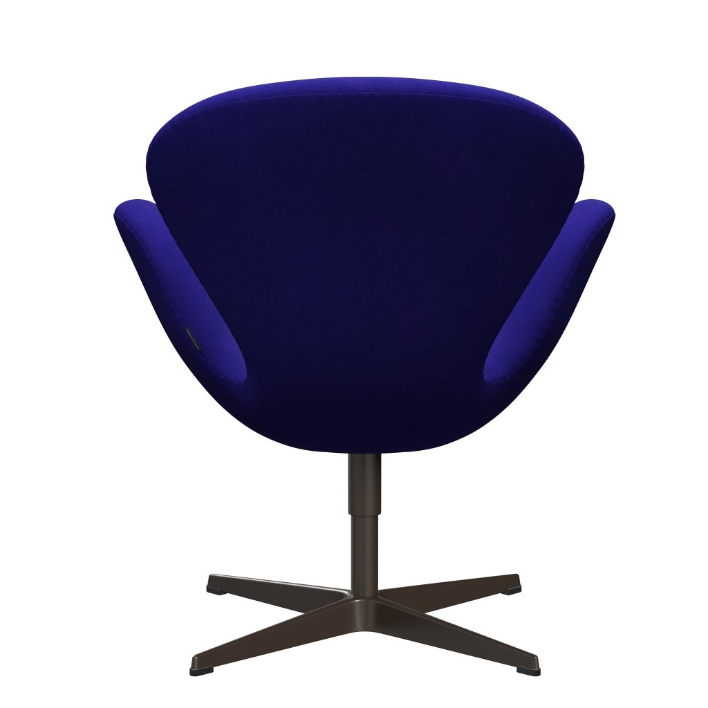 Fritz Hansen Swan Lounge Chair, Brown Bronze/Divina benzín Blue