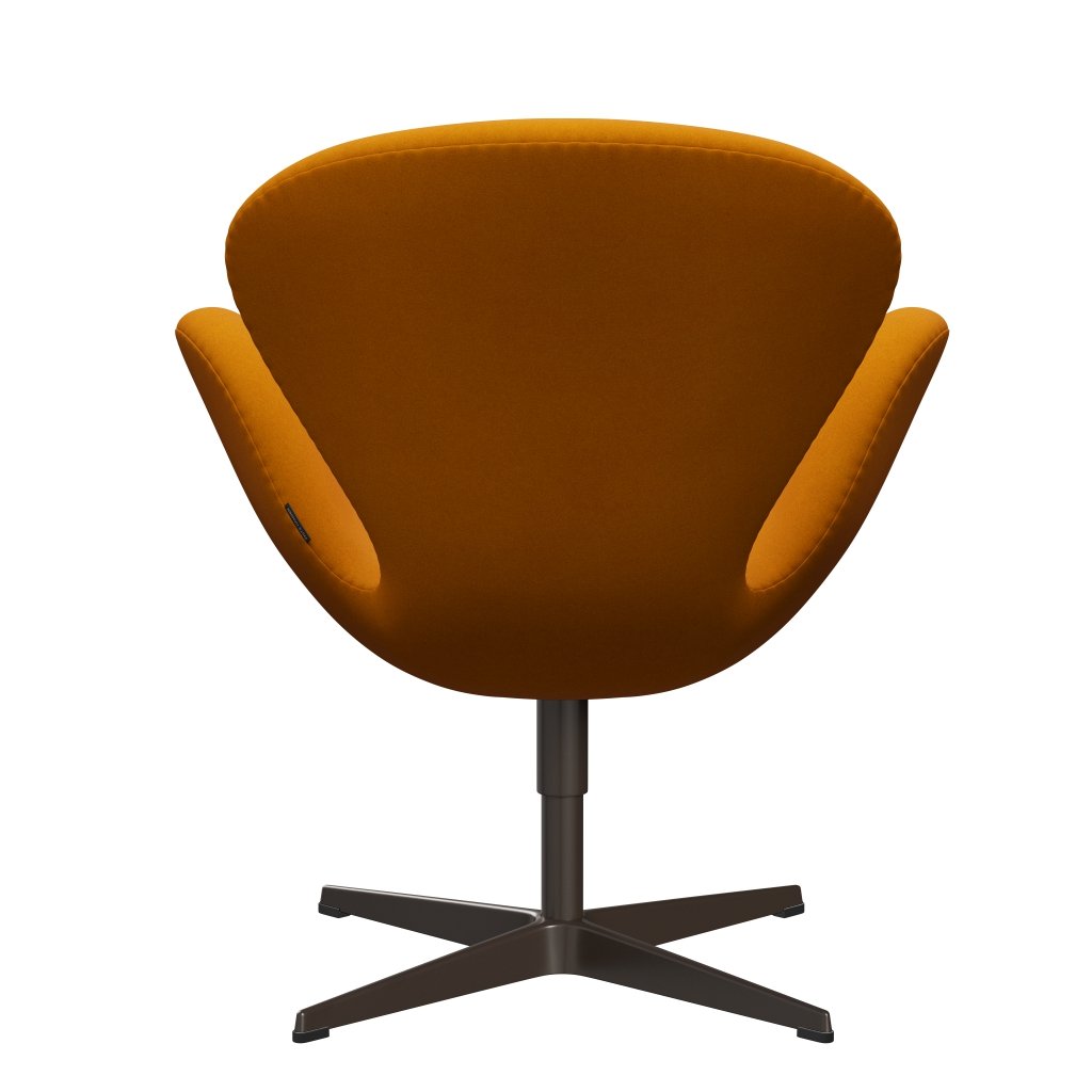 Fritz Hansen Swan Lounge Chair, Brown Bronze/Divina hořčice