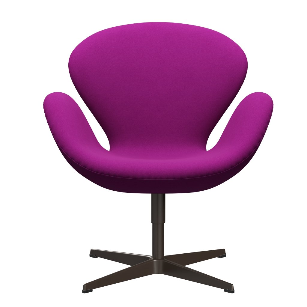 Židle Fritz Hansen Swan Lounge, Brown Bronze/Divina Violet (666)