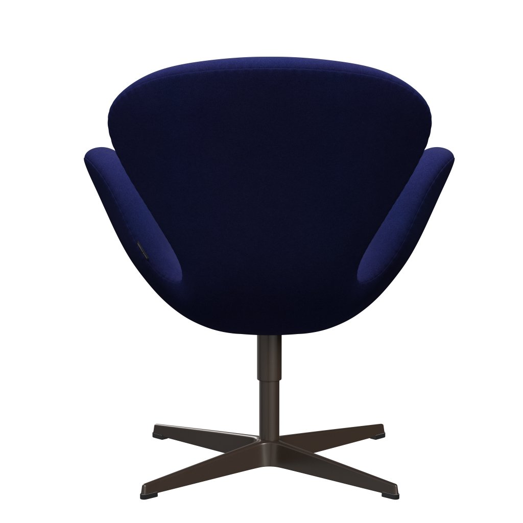 Židle Fritz Hansen Swan Lounge, Brown Bronze/Divina Violet Dark (684)