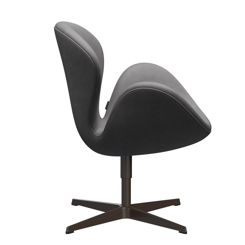 Fritz Hansen Swan Lounge Chair, hnědý bronz/objetí čokoládu