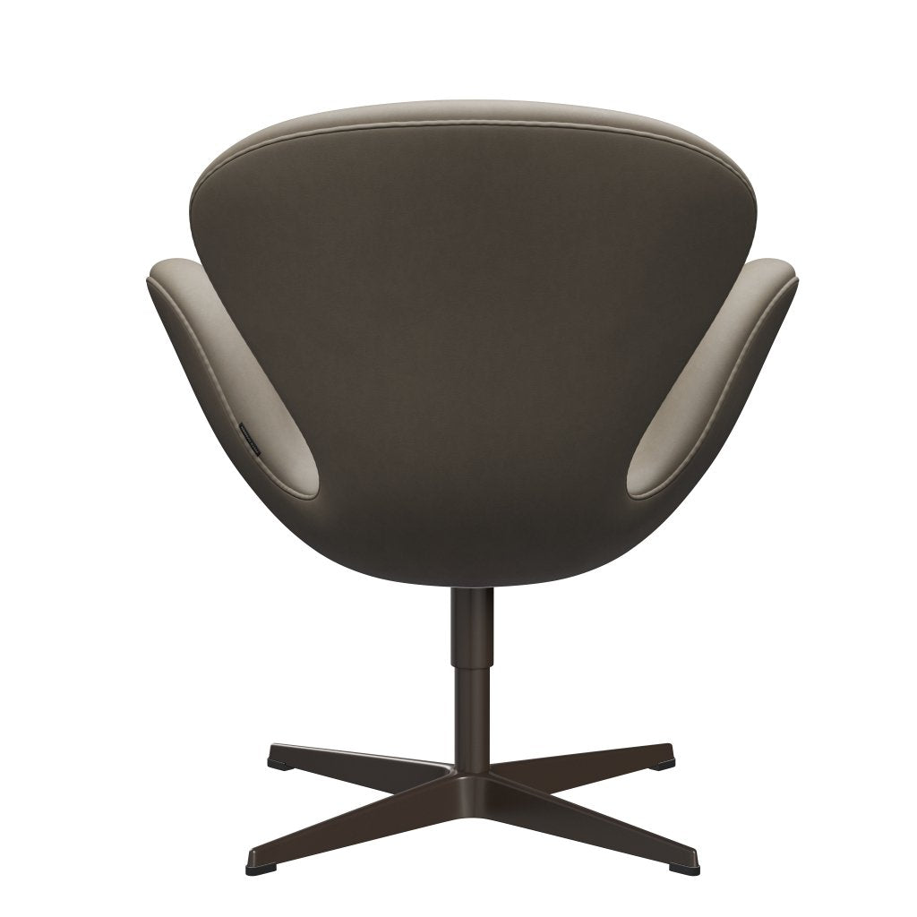 Fritz Hansen Swan Lounge Chair, Brown Bronz/Essential Light Grey