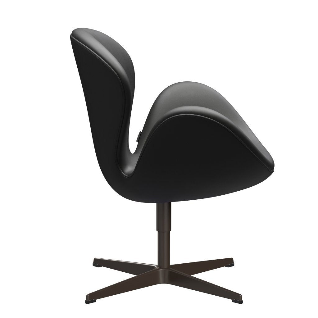 Fritz Hansen Swan Lounge Chair, Brown Bronz/Essential Black