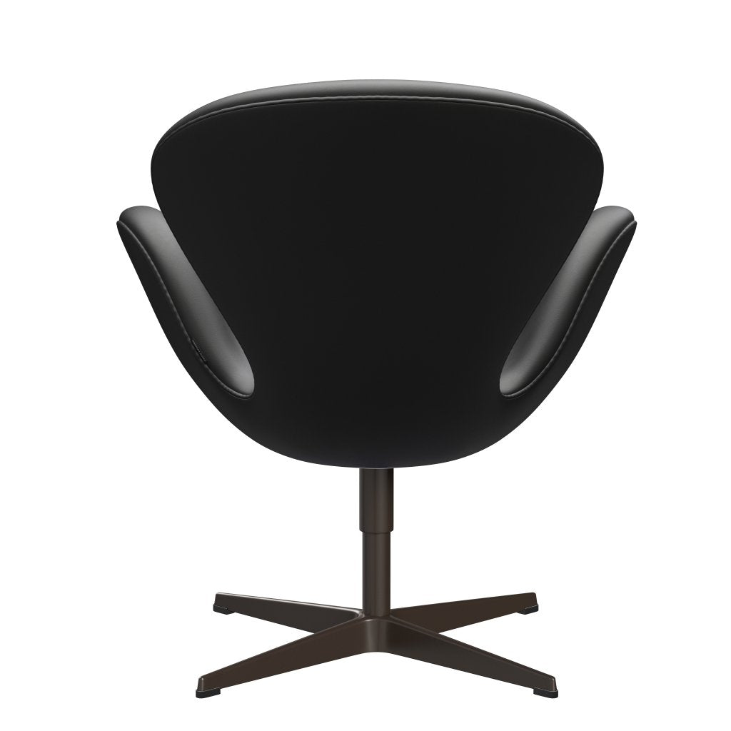 Fritz Hansen Swan Lounge Chair, Brown Bronze/Essential Black