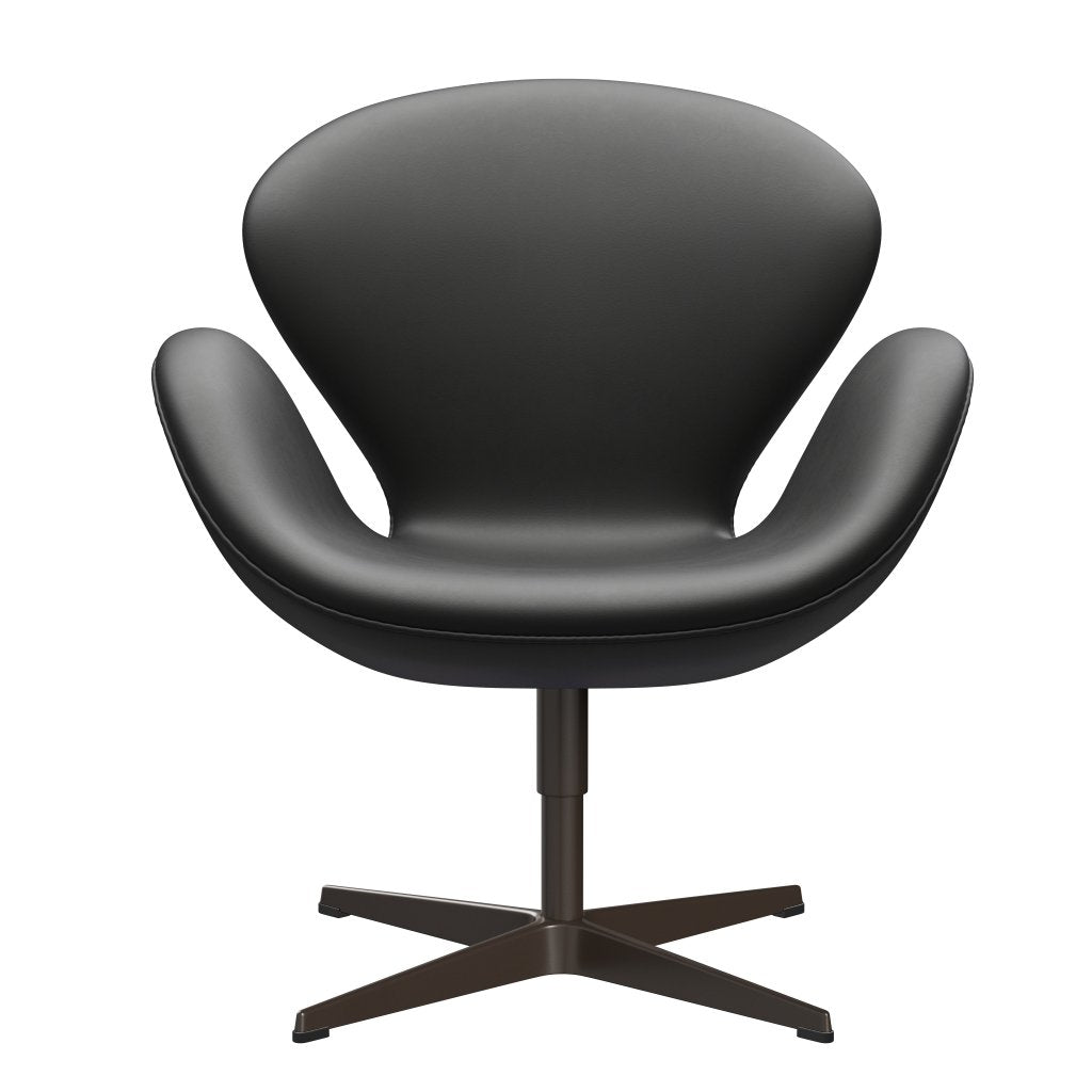 Fritz Hansen Swan Lounge Chair, Brown Bronz/Essential Black