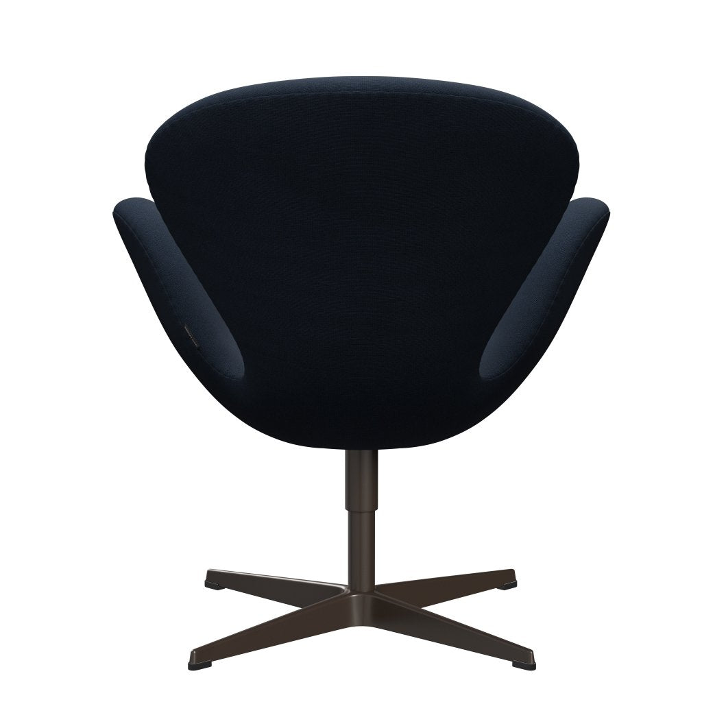 Fritz Hansen Swan Lounge Chair, Brown Bronz/Fame Blue Antracite