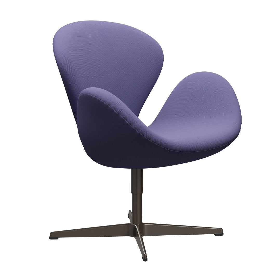 Fritz Hansen Swan Lounge Chair, Brown Bronz/Fame Blue Violet