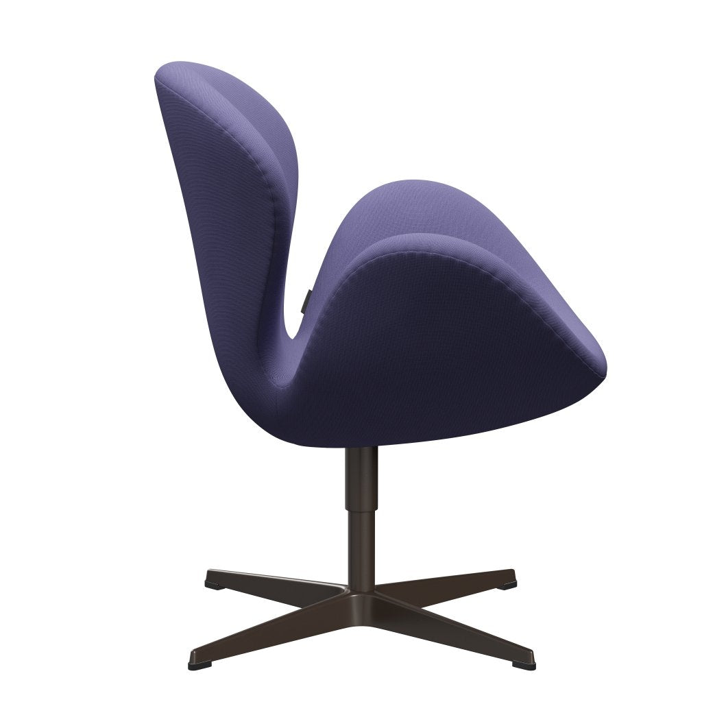 Fritz Hansen Swan Lounge Chair, Brown Bronz/Fame Blue Violet