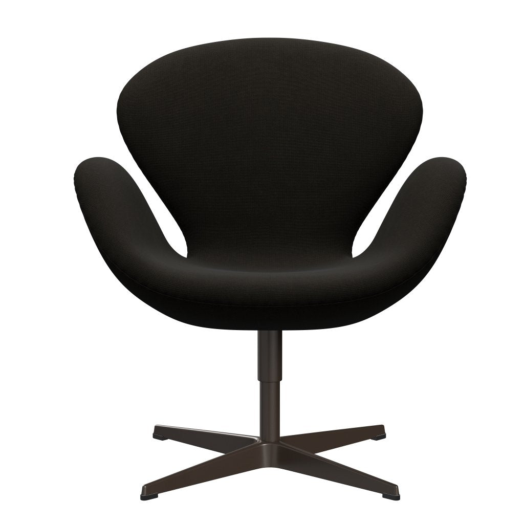 Fritz Hansen Swan Lounge Chair, Brown Bronze/Fame Dark