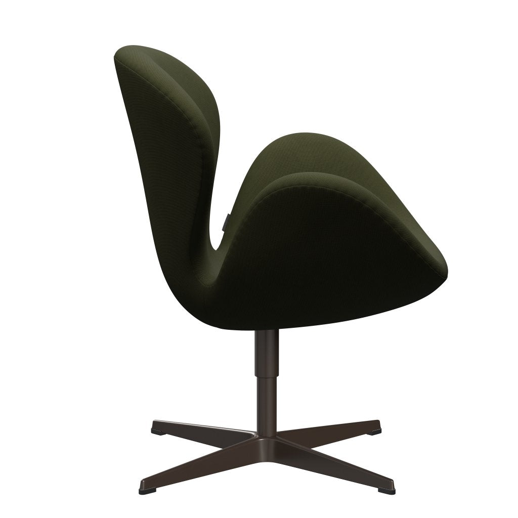 Fritz Hansen Swan Lounge Chair, Brown Bronz/sláva tmavě hnědá zelená