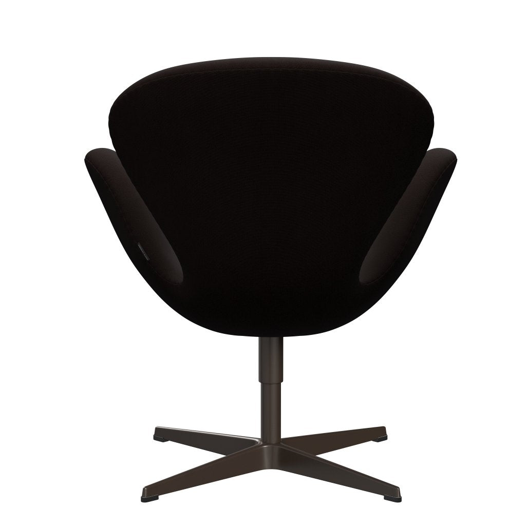 Fritz Hansen Swan Lounge Chair, Brown Bronze/Fame Dark Brown