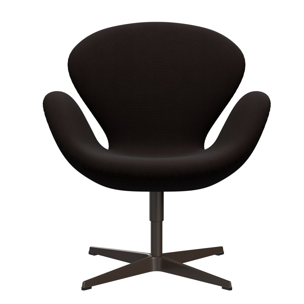 Fritz Hansen Swan Lounge Chair, Brown Bronze/Fame Dark Brown