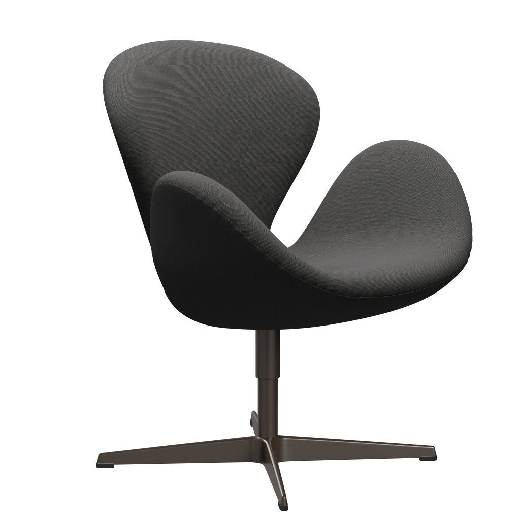 Fritz Hansen Swan Lounge Chair, Brown Bronz/sláva tmavě šedá