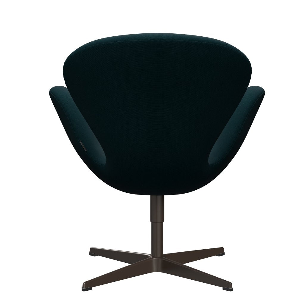 Fritz Hansen Swan Lounge Chair, Brown Bronz/Fame Dark Green