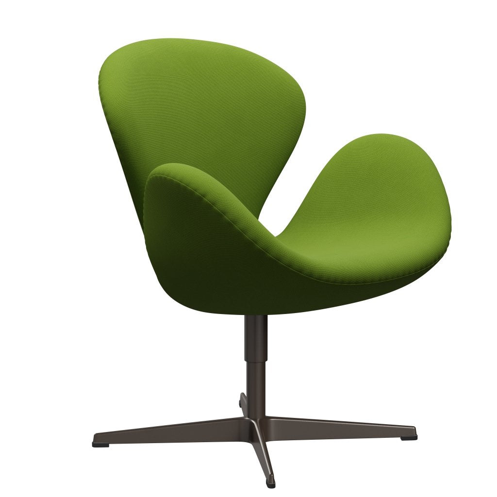 Fritz Hansen Swan Lounge Chair, Brown Bronz/Fame Green