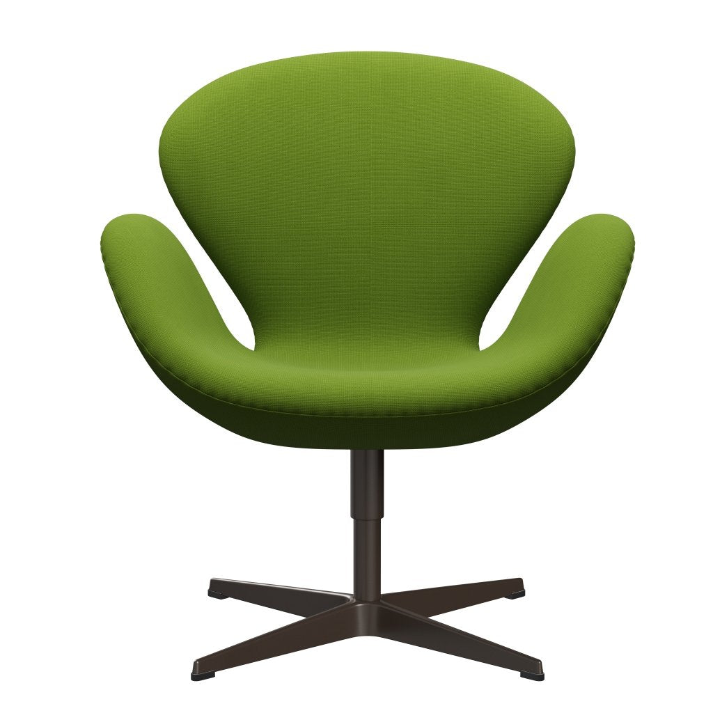 Fritz Hansen Swan Lounge Chair, Brown Bronz/Fame Green