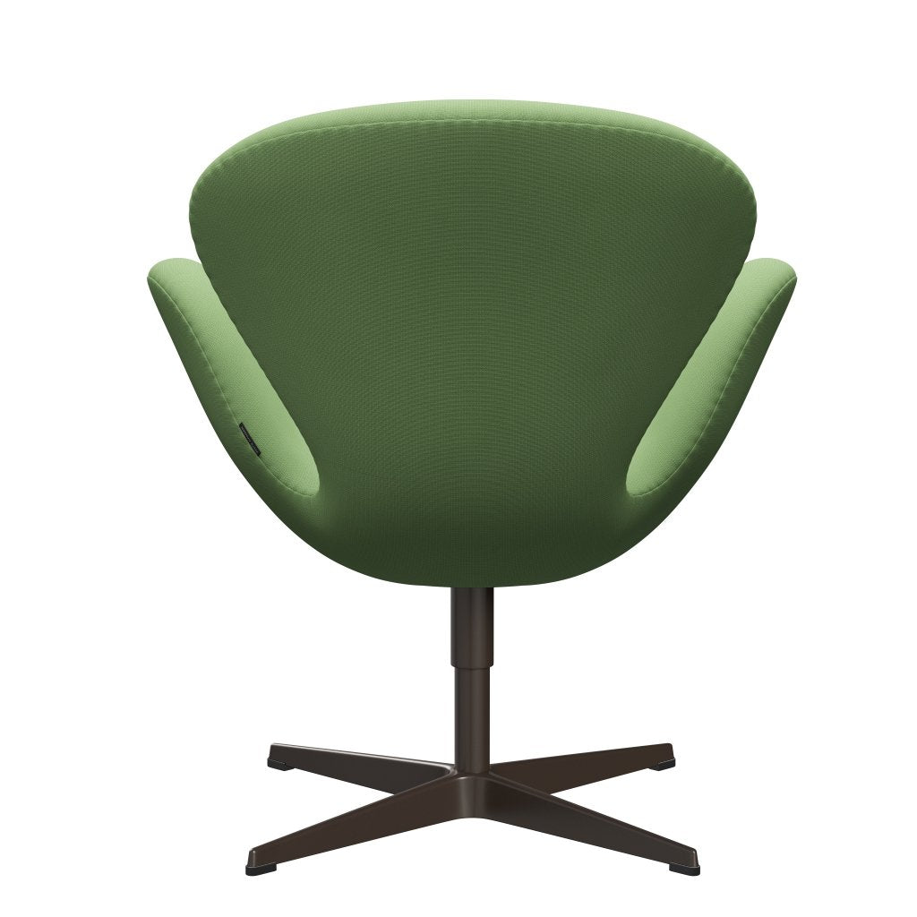 Fritz Hansen Swan Lounge Chair, Brown Bronze/Fame Light Green