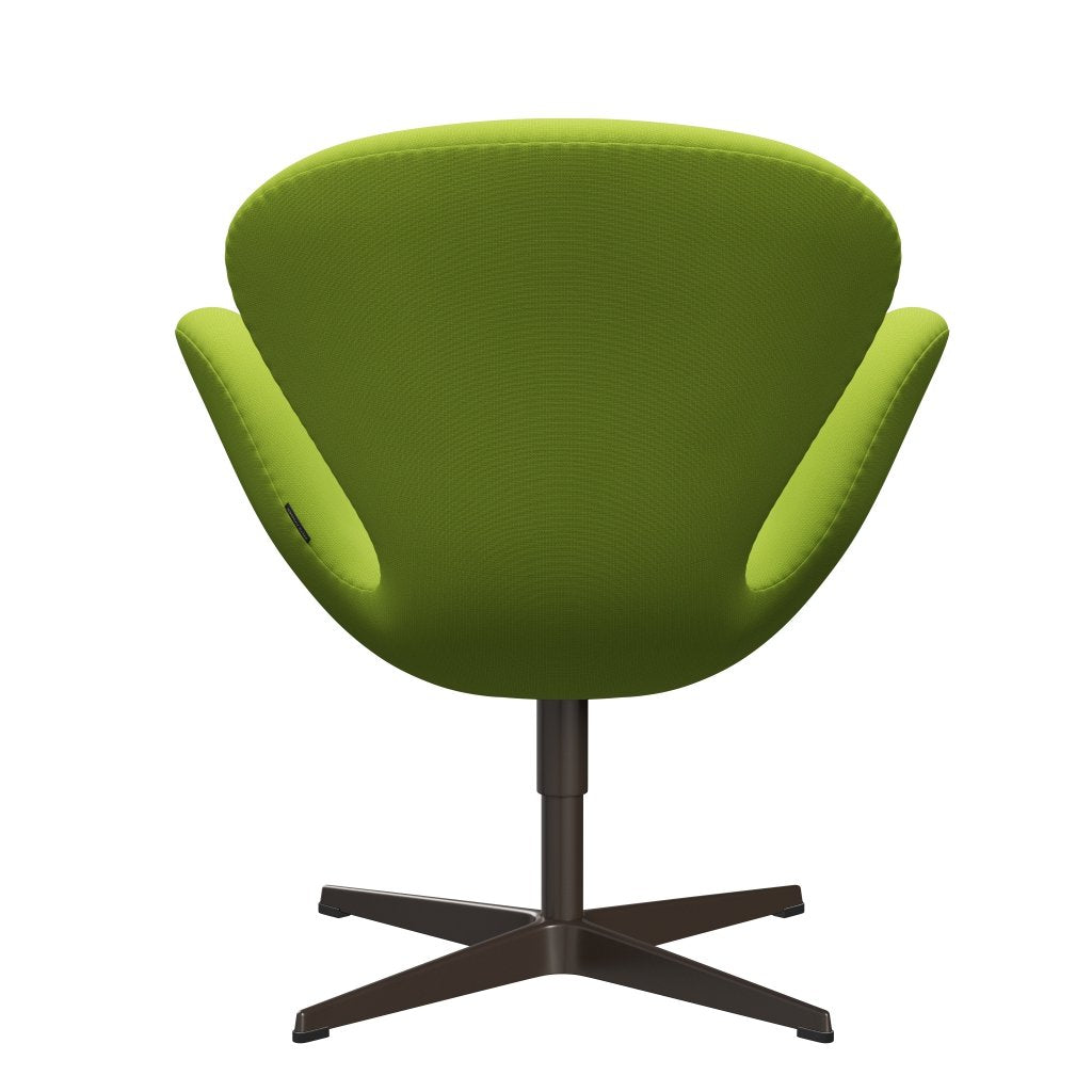 Fritz Hansen Swan Lounge Chair, Brown Bronz/Fame Neon Green