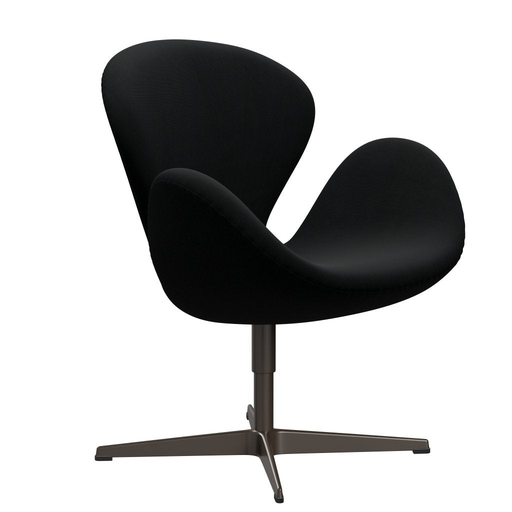 Fritz Hansen Swan Lounge Chair, Brown Bronz/Fame Black