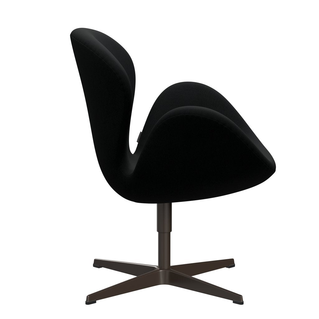 Fritz Hansen Swan Lounge Chair, Brown Bronze/Fame Black