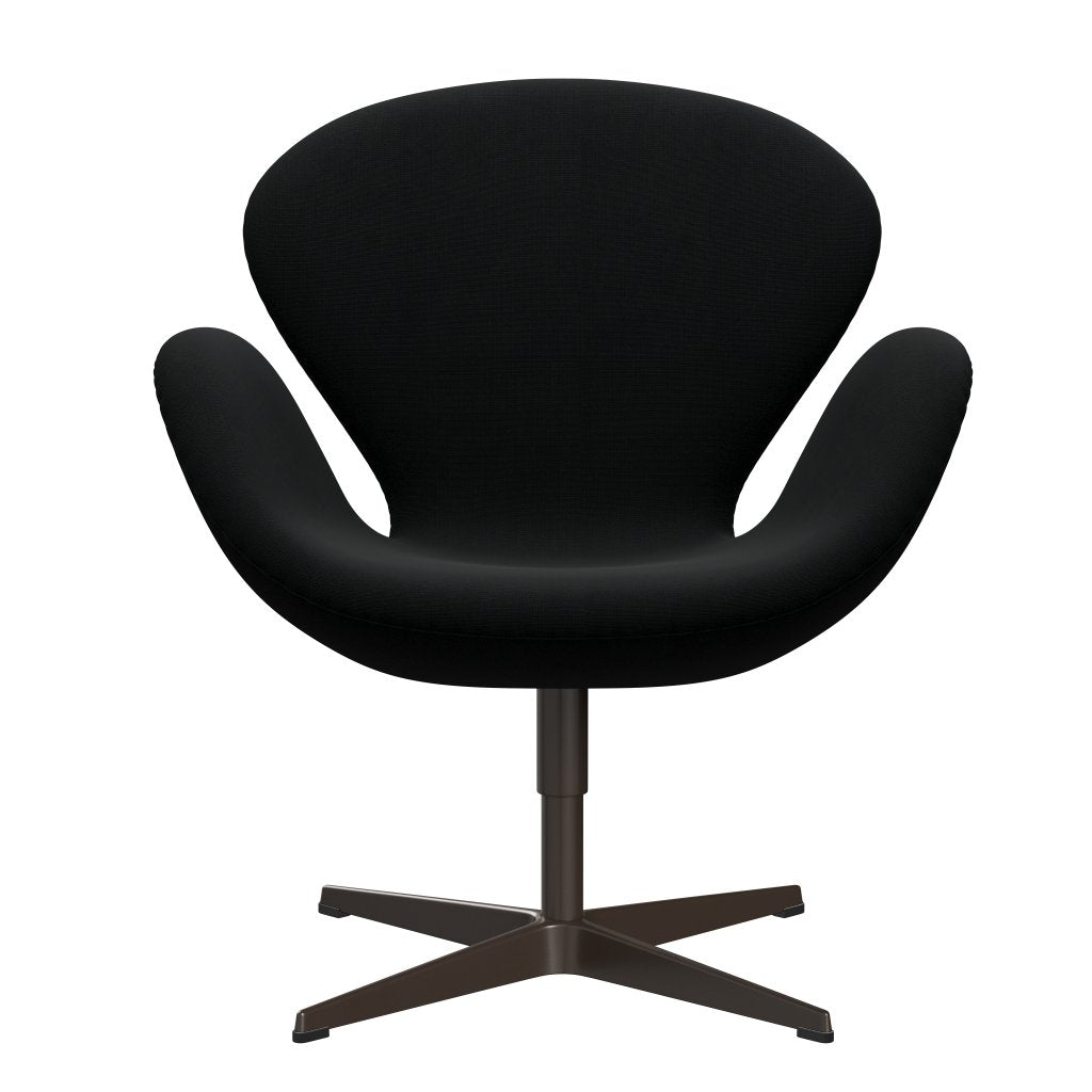 Fritz Hansen Swan Lounge Chair, Brown Bronze/Fame Black