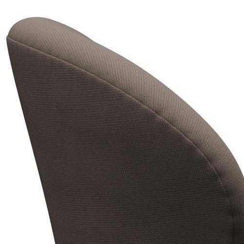 Fritz Hansen Swan Lounge Chair, Brown Bronz/Fame Silver Dark