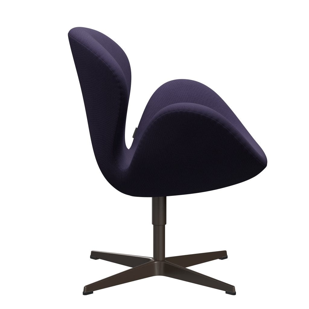 Fritz Hansen Swan Lounge Chair, Brown Bronz/Fame Violet Dark