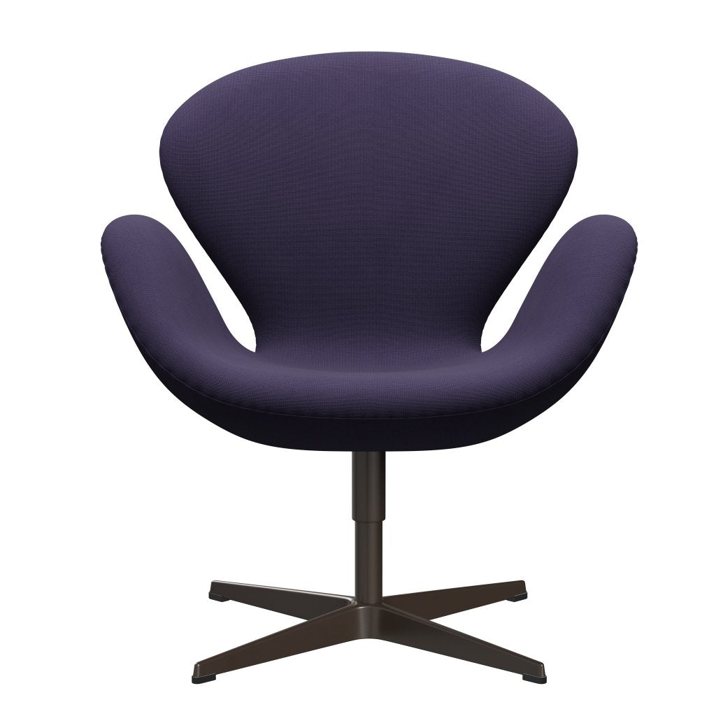 Fritz Hansen Swan Lounge Chair, Brown Bronz/Fame Violet Dark