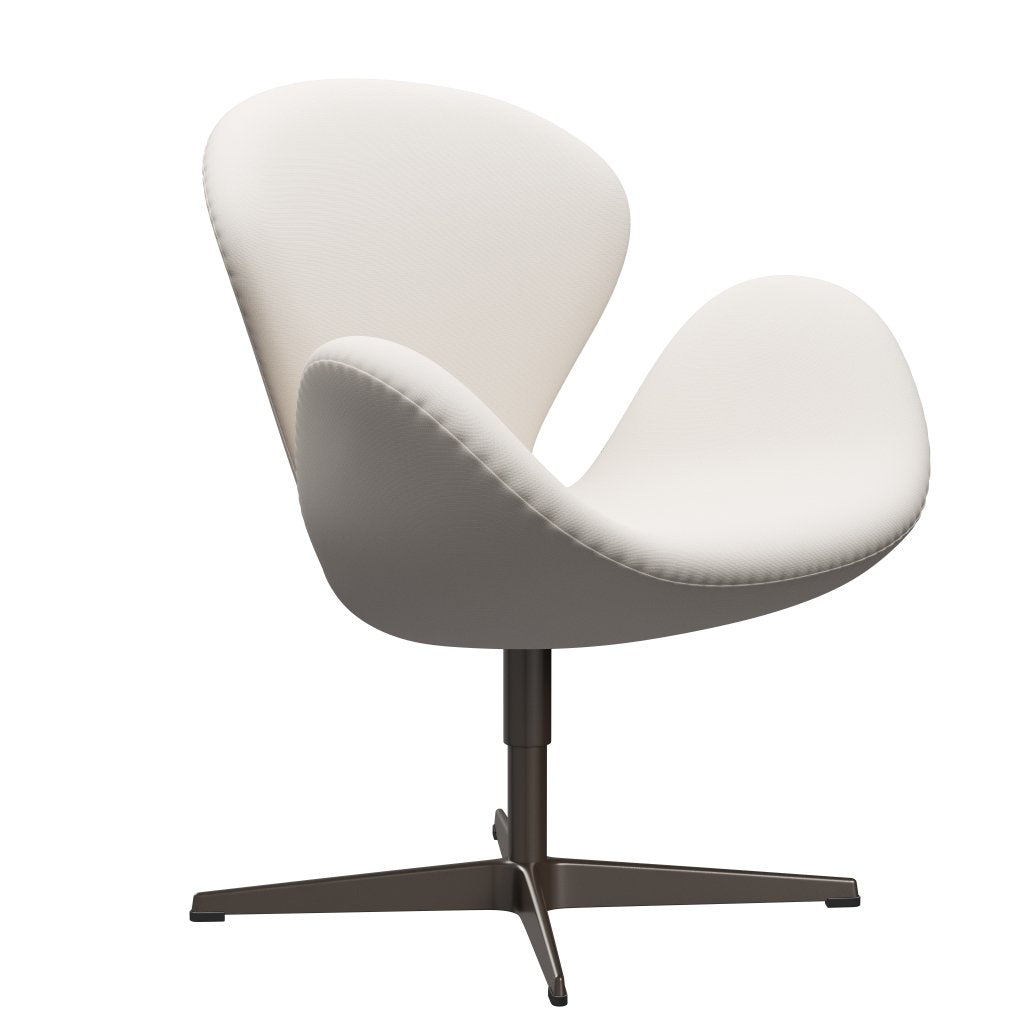 Fritz Hansen Swan Lounge Chair, Brown Bronz/Fame White