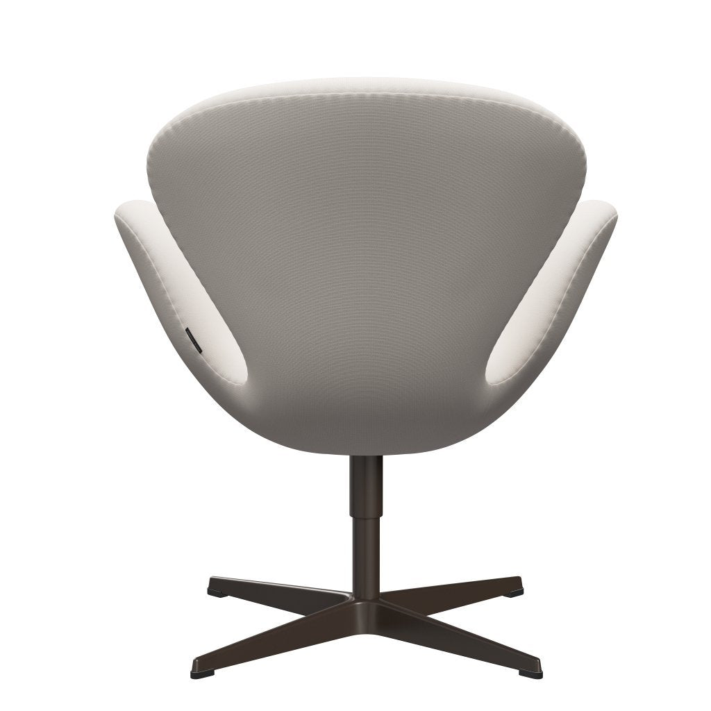 Fritz Hansen Swan Lounge Chair, Brown Bronz/Fame White