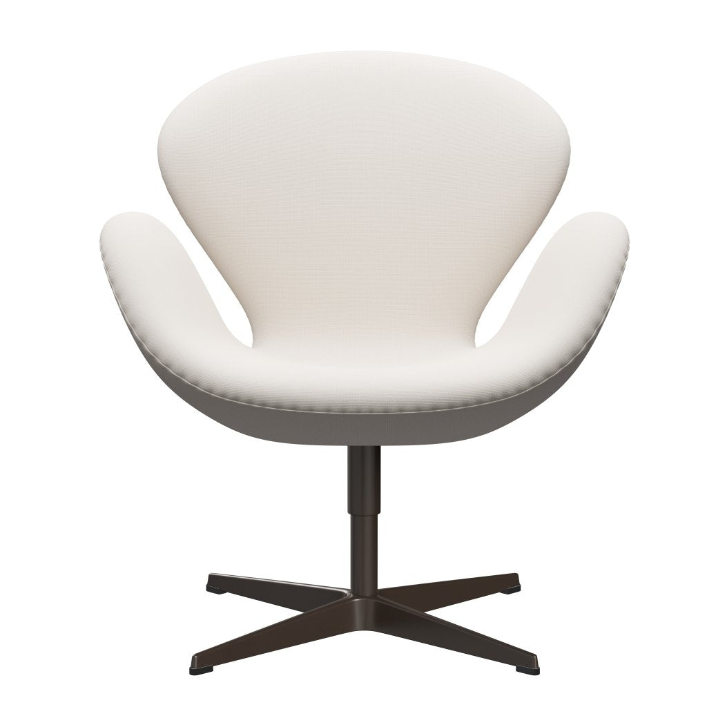 Fritz Hansen Swan Lounge Chair, Brown Bronz/Fame White