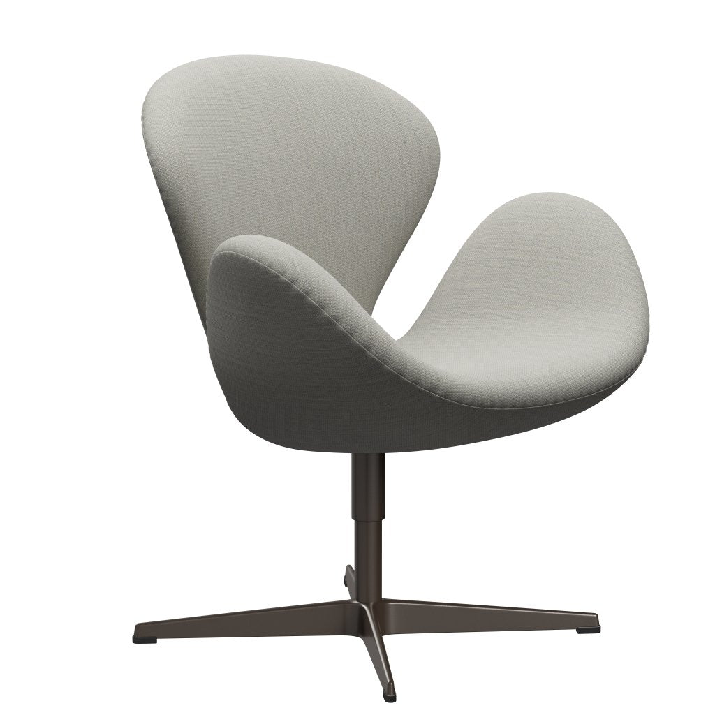 Fritz Hansen Swan Lounge Chair, Brown Bronze/Fiord Beige/Stone