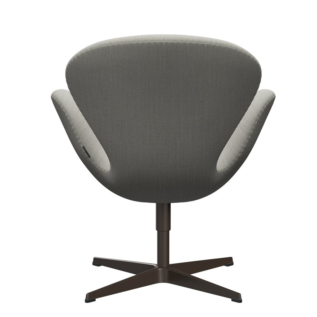 Fritz Hansen Swan Lounge Chair, Brown Bronze/Fiord Beige/Stone