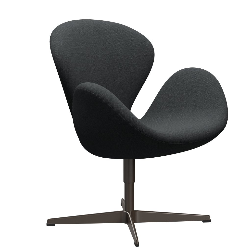 Fritz Hansen Swan Lounge Chair, Brown Bronze/Fiord tmavě šedá vícebarevná