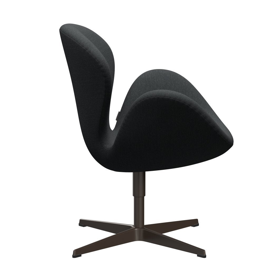 Fritz Hansen Swan Lounge Chair, Brown Bronze/Fiord tmavě šedá vícebarevná