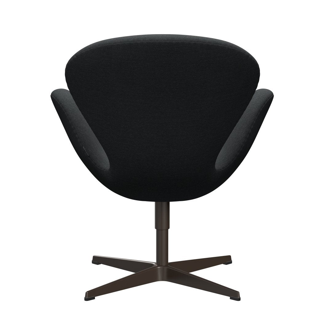 Fritz Hansen Swan Lounge Chair, Brown Bronze/Fiord tmavě šedá vícebarevná