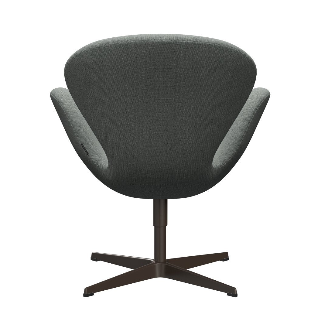 Fritz Hansen Swan Lounge Chair, Brown Bronze/Fiord Medium Grey