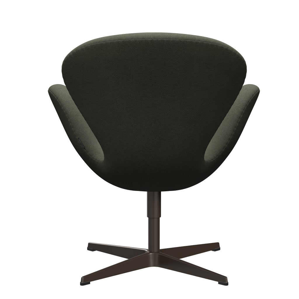 Lounge židle Fritz Hansen Swan, Brown Bronze/Fiord Olive Green/Medium Green