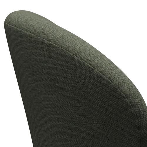 Fritz Hansen Swan Lounge Chair, Brown Bronze/Fiord Olive Green/Medium Green