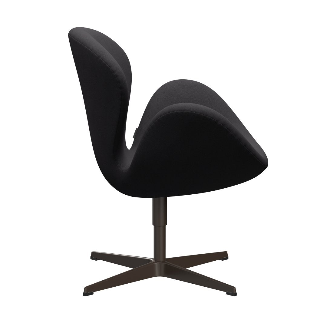 Fritz Hansen Swan Lounge Chair, Brown Bronze/Fiord Black