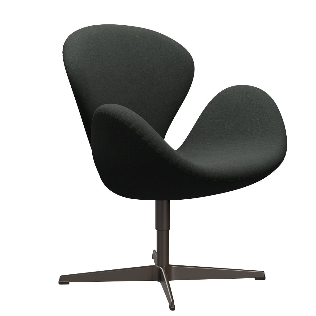 Fritz Hansen Swan Lounge Chair, Brown Bronze/Fiord Black vícebarevné