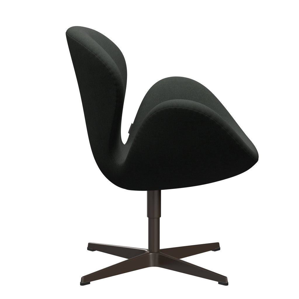 Fritz Hansen Swan Lounge Chair, Brown Bronze/Fiord Black vícebarevné