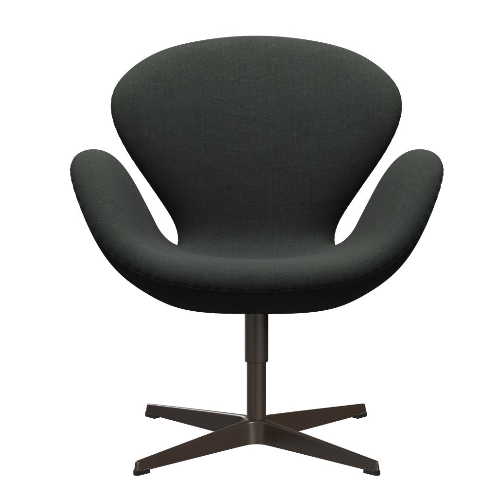 Fritz Hansen Swan Lounge Chair, Brown Bronze/Fiord Black vícebarevné