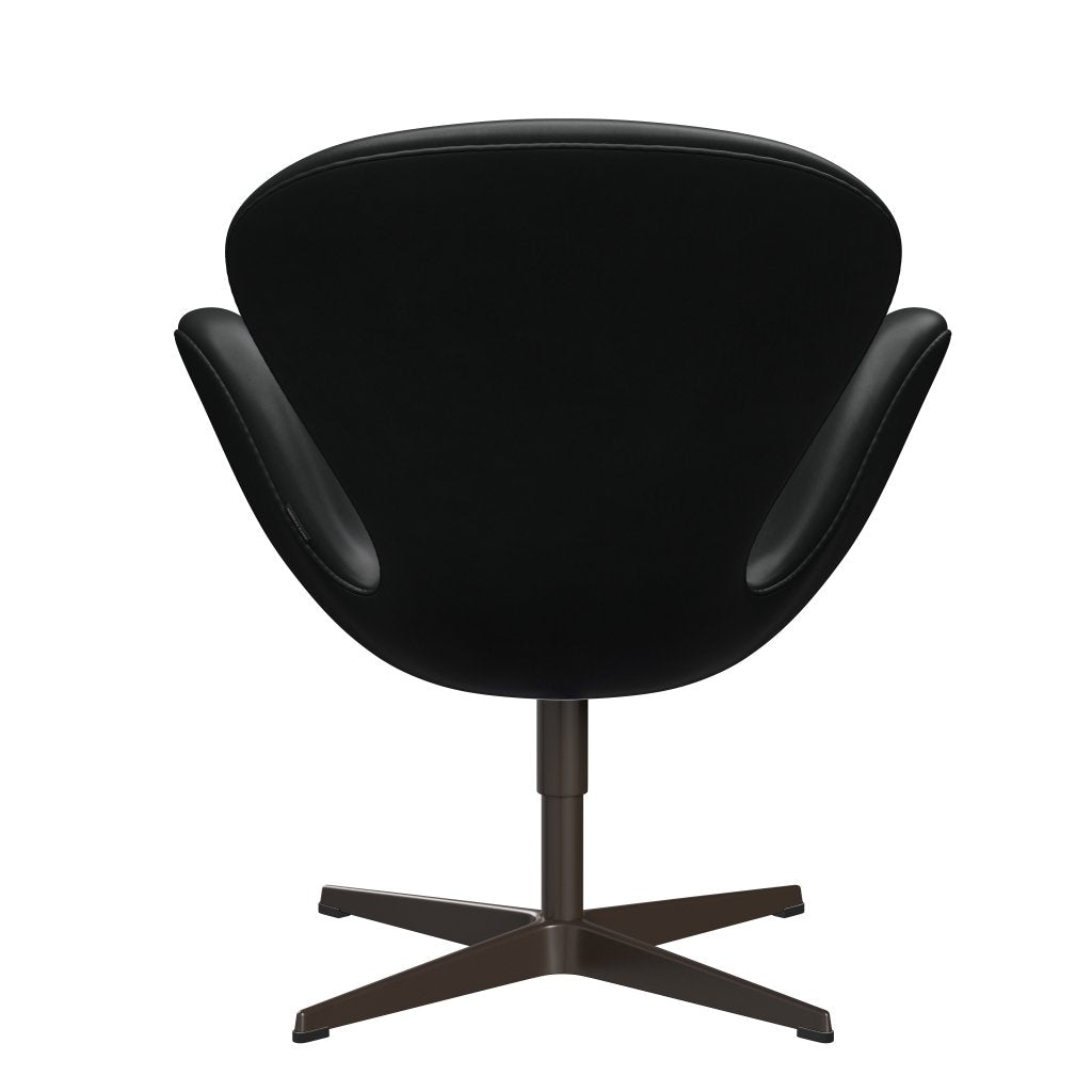 Fritz Hansen Swan Lounge Chair, Brown Bronze/Grace Black