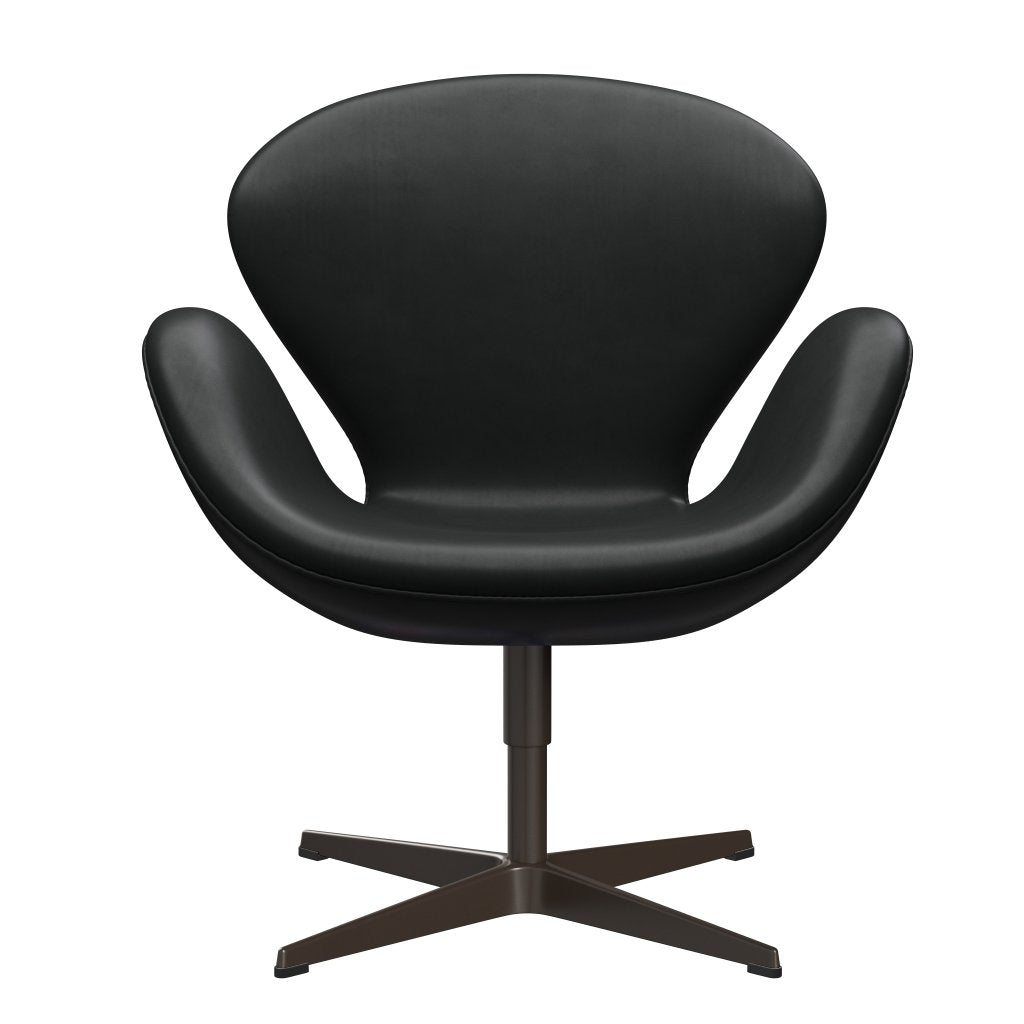 Fritz Hansen Swan Lounge Chair, Brown Bronze/Grace Black