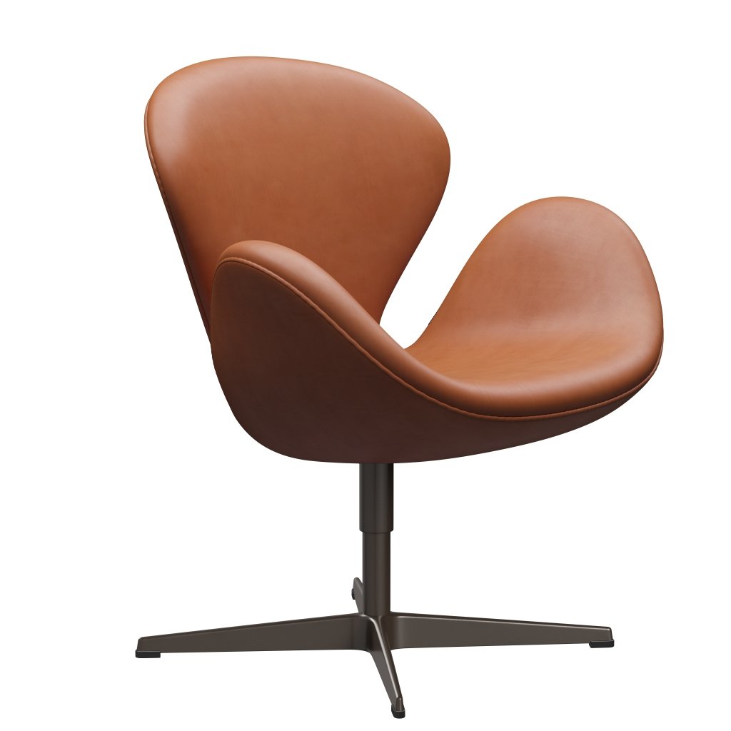 Fritz Hansen Swan Lounge Chair, Brown Bronz/Grace Walnut