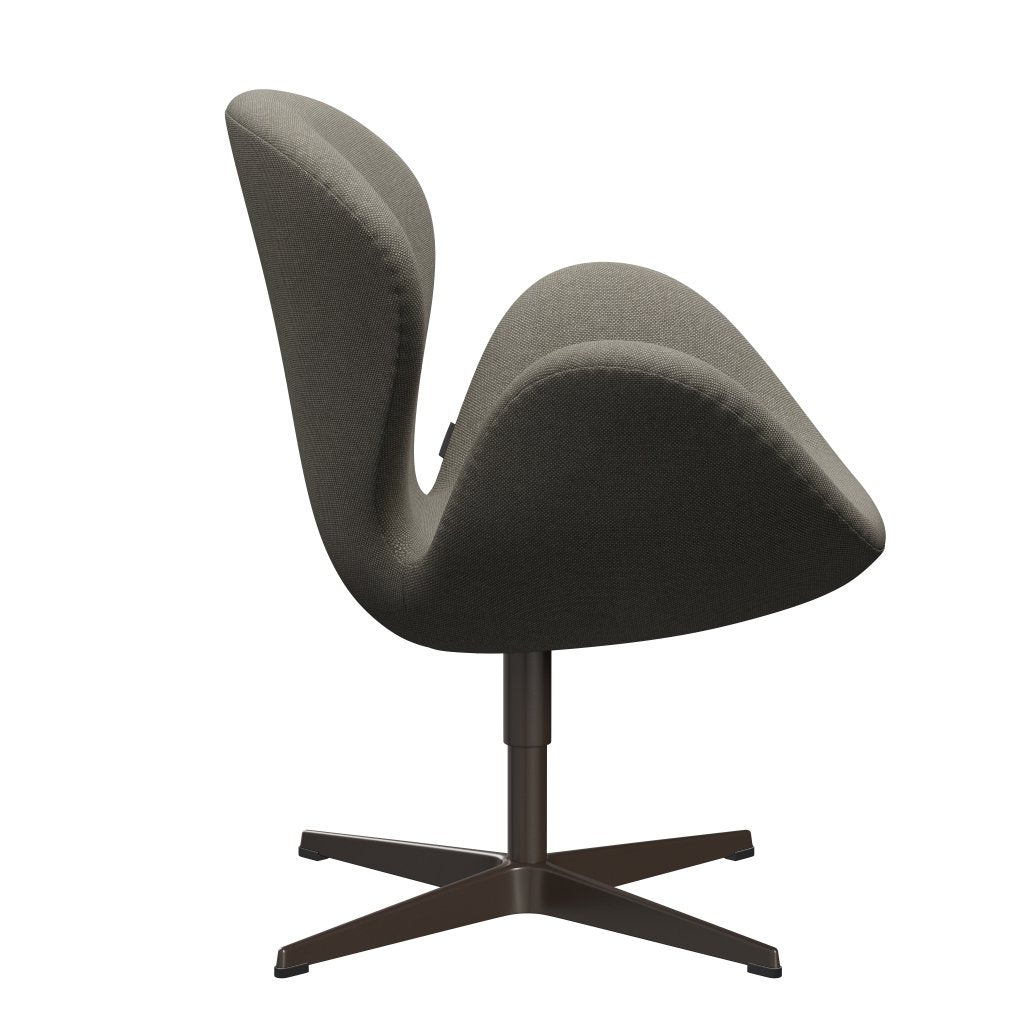 Fritz Hansen Swan Lounge Chair, Brown Bronze/Hallingdal Beige