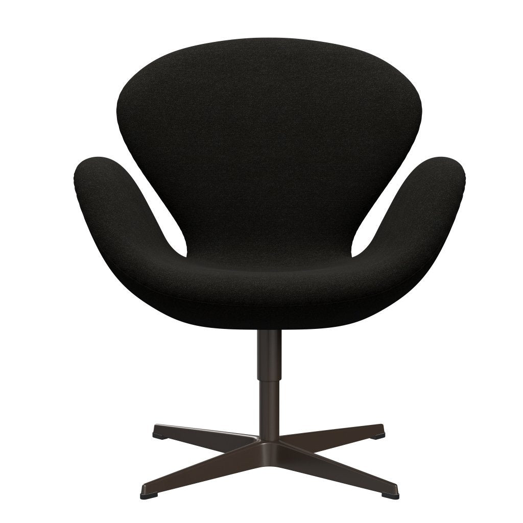 Fritz Hansen Swan Lounge Chair, Brown Bronze/Hallingdal Brown/Dark Grey