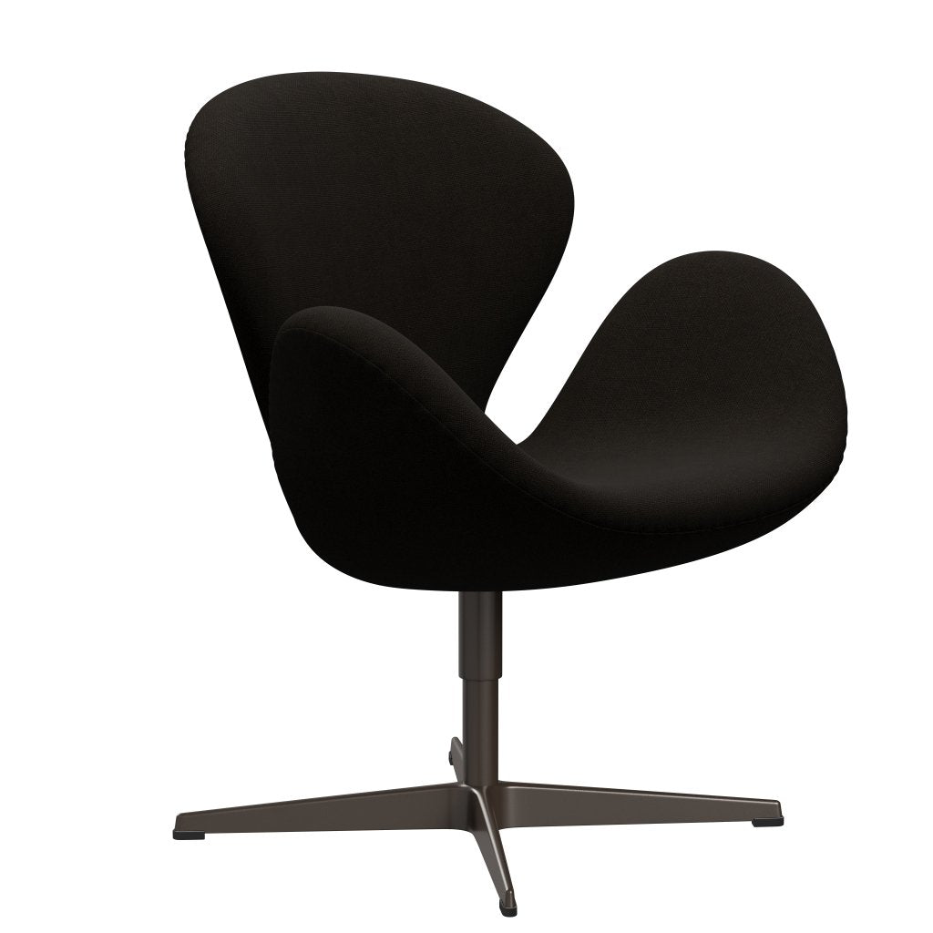 Fritz Hansen Swan Lounge Chair, Brown Bronze/Hallingdal Dark Brown